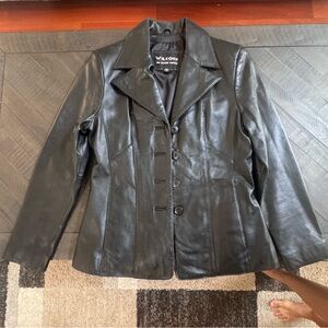 Wilson Women's Classic Black Leather Jacket